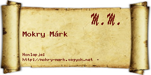 Mokry Márk névjegykártya